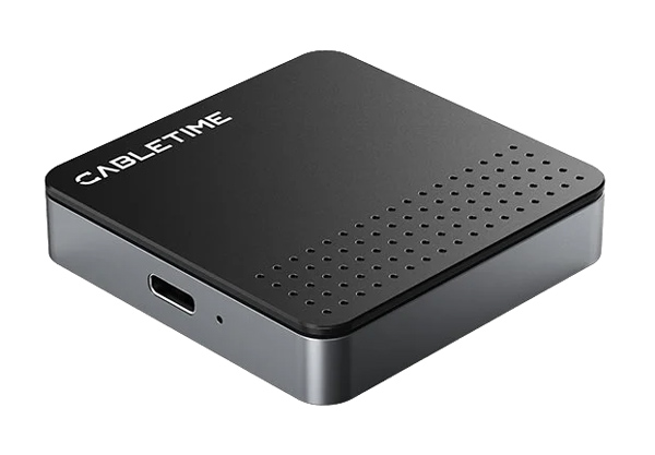 CABLETIME θήκη για M.2 NVME SSD CT-SSD04-AG, μαγνητική, 10Gbps, γκρι