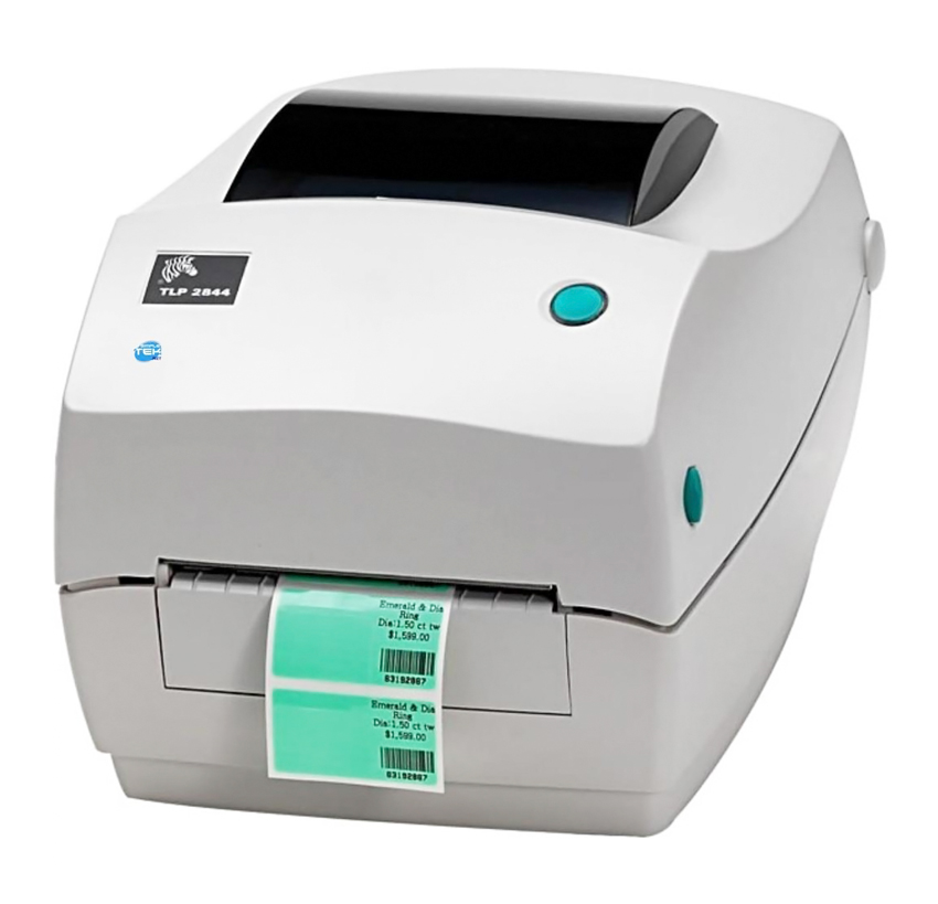 ZEBRA used desktop label printer U-TLP2844, 203 dpi