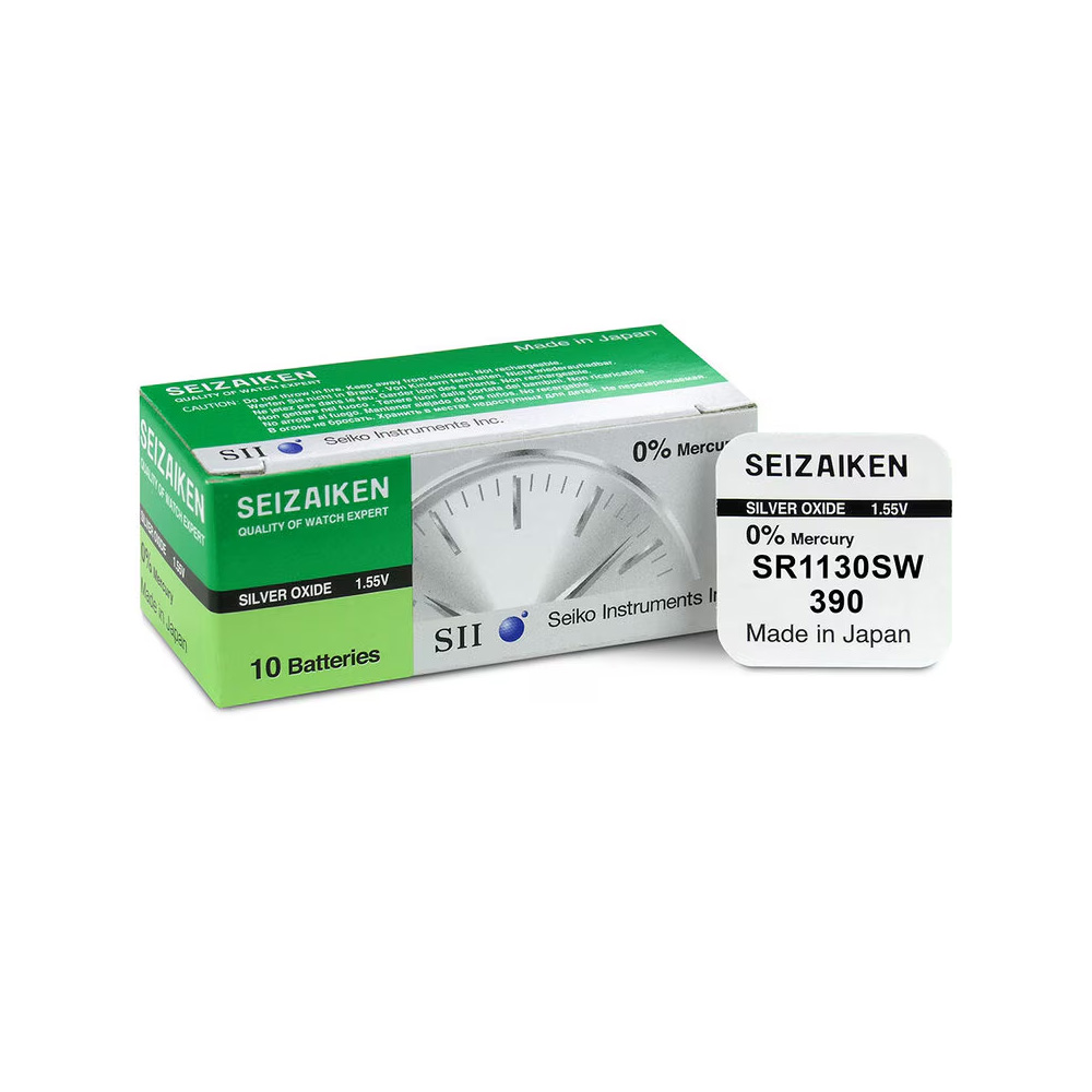 SEIZAIKEN SEIKO ΜΠΑΤΑΡΙΕΣ ΡΟΛΟΓΙΟΥ 390/LR54/G10/SR54/LR1130/AG10 1.55V 83mAh SILVER OXIDE 1 ΤΕΜ. 1/BLISTER
