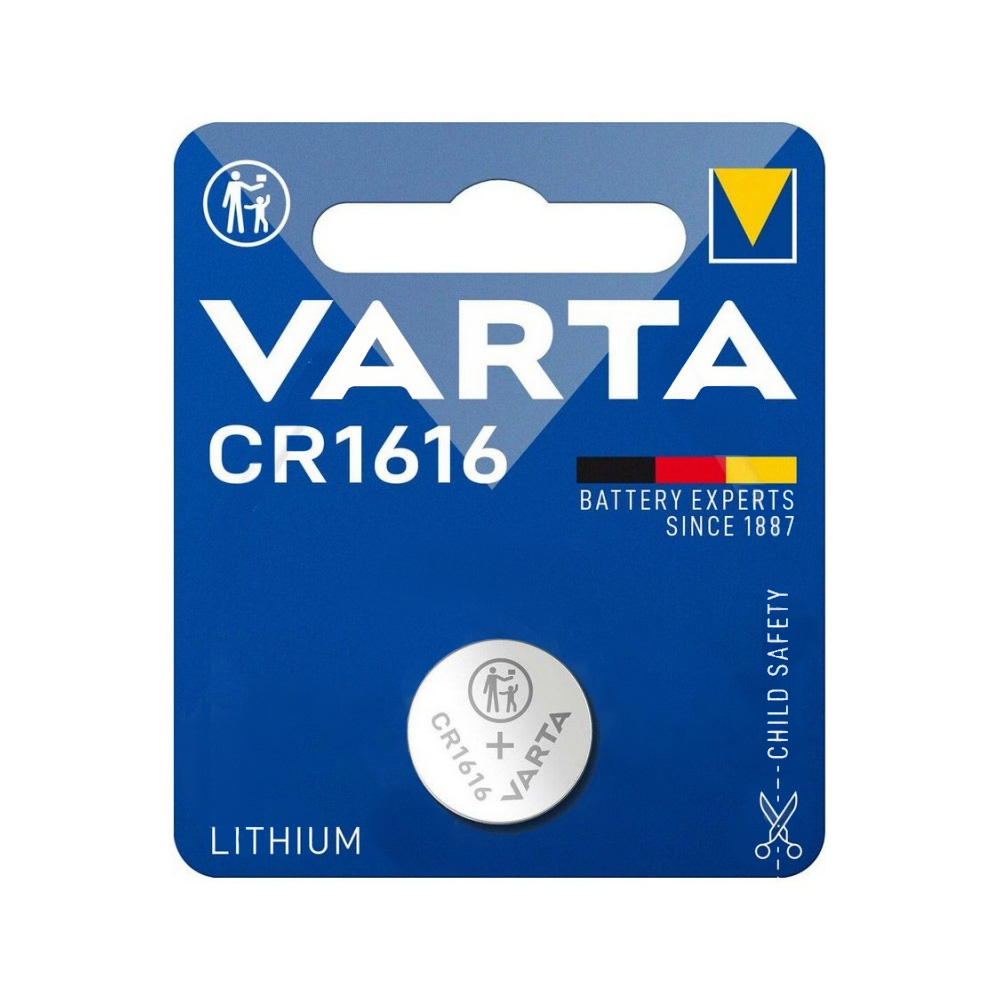 VARTA ΜΠΑΤΑΡΙΕΣ ΝΟΜΙΣΜΑΤΟΣ ΛΙΘΙΟΥ CR1616 3V 55mAh Li-ion 1/BLISTER