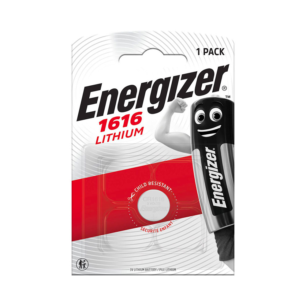 ENERGIZER ΜΠΑΤΑΡΙΕΣ ΝΟΜΙΣΜΑΤΟΣ ΛΙΘΙΟΥ CR1616 3V 55mAh Li-ion 1/BLISTER