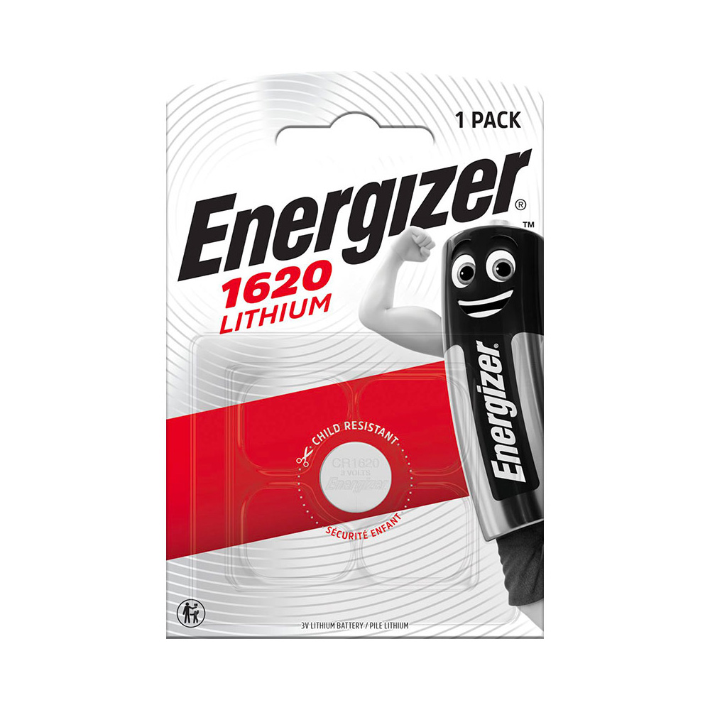 ENERGIZER ΜΠΑΤΑΡΙΕΣ ΝΟΜΙΣΜΑΤΟΣ ΛΙΘΙΟΥ CR1620 3V Li-ion 1 ΤΕΜ. 1/BLISTER