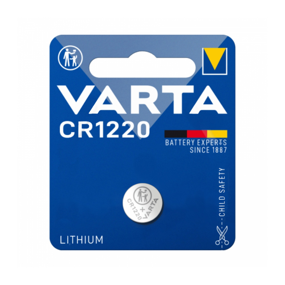 VARTA ΜΠΑΤΑΡΙΕΣ ΝΟΜΙΣΜΑΤΟΣ ΛΙΘΙΟΥ CR1220/DL1220/BR1220 3V 35mAh Li-ion 1/BLISTER