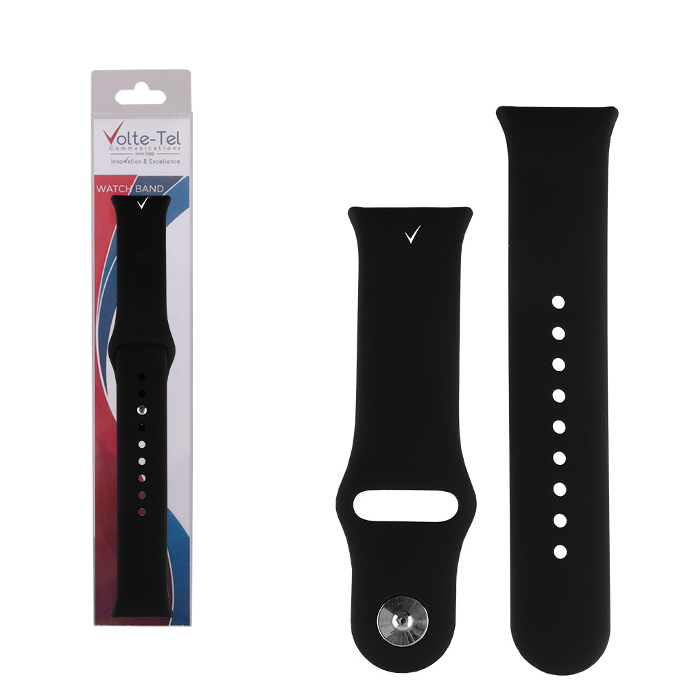 VOLTE-TEL ΛΟΥΡΑΚΙ ΡΟΛΟΓΙΟΥ ΣΙΛΙΚΟΝΗΣ XIAOMI REDMI WATCH 4/WATCH 5/SMART BAND 8 PRO/SMART BAND 9 PRO BLACK VT150