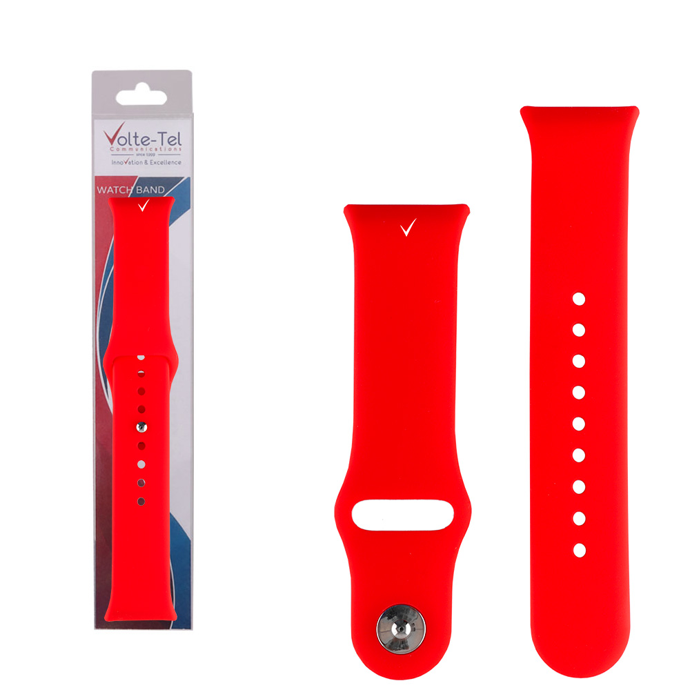 VOLTE-TEL ΛΟΥΡΑΚΙ ΡΟΛΟΓΙΟΥ ΣΙΛΙΚΟΝΗΣ XIAOMI REDMI WATCH 4/WATCH 5/SMART BAND 8 PRO/SMART BAND 9 PRO RED VT150