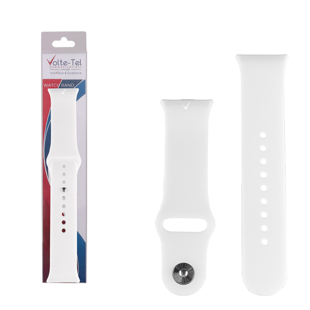 VOLTE-TEL ΛΟΥΡΑΚΙ ΡΟΛΟΓΙΟΥ ΣΙΛΙΚΟΝΗΣ XIAOMI REDMI WATCH 4/WATCH 5/SMART BAND 8 PRO/SMART BAND 9 PRO WHITE VT150