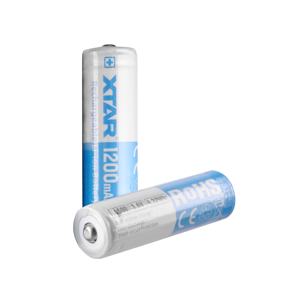 XTAR ΜΠΑΤΑΡΙΑ ΕΠΑΝΑΦΟΡΤΙΖΟΜΕΝΗ ΛΙΘΙΟΥ 14500 AA/ FR6 3.6V 1200mAh Li-ion