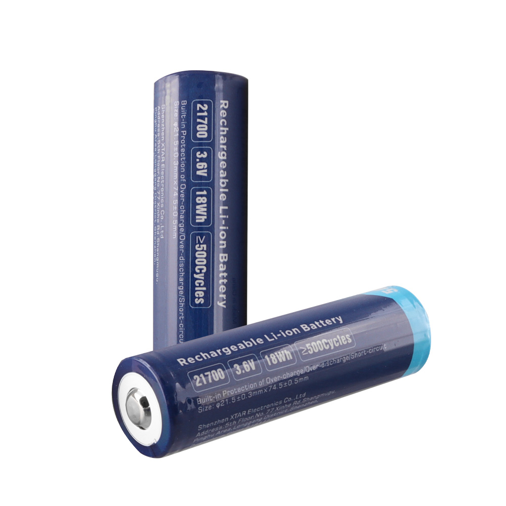 XTAR ΜΠΑΤΑΡΙΑ ΕΠΑΝΑΦΟΡΤΙΖΟΜΕΝΗ ΛΙΘΙΟΥ 21700 3.6V 5000mAh Li-ion ΜΕ ΠΡΟΣΤΑΣΙΑ
