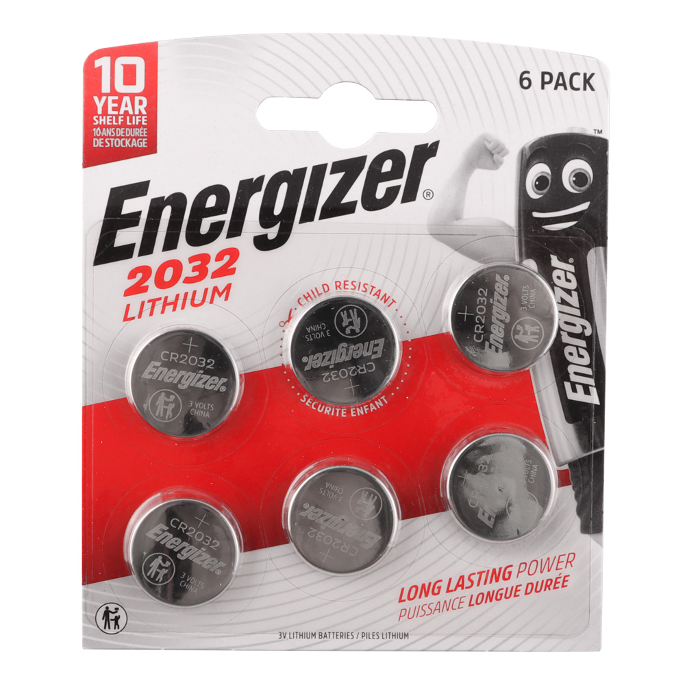ENERGIZER ΜΠΑΤΑΡΙΕΣ ΝΟΜΙΣΜΑΤΟΣ ΛΙΘΙΟΥ CR2032 3V Li-ion 1 ΤΕΜ. 6/BLISTER