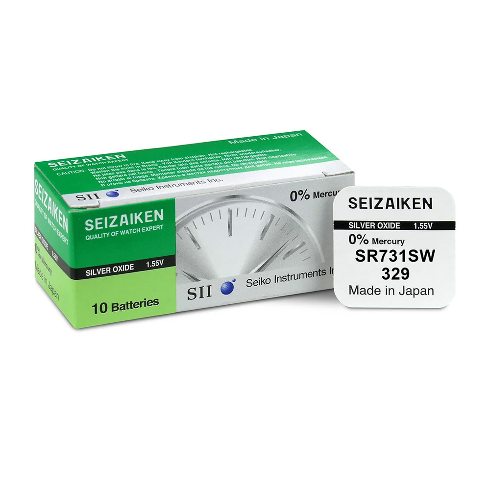 SEIZAIKEN SEIKO ΜΠΑΤΑΡΙΕΣ ΡΟΛΟΓΙΟΥ 329/SR731W/AG9 1.55V SILVER OXIDE 1/BLISTER