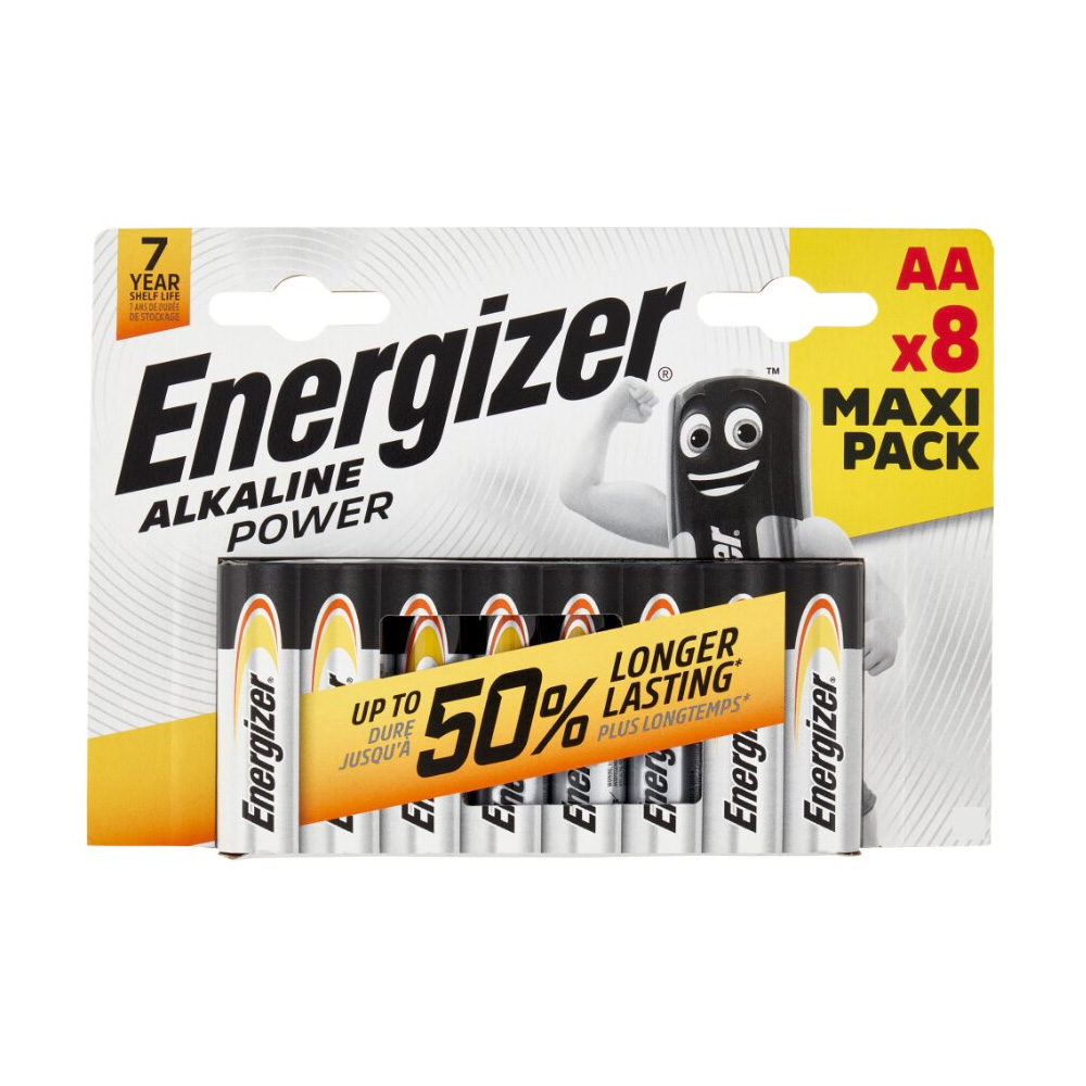 ENERGIZER ΜΠΑΤΑΡΙΕΣ ΑΛΚΑΛΙΚΕΣ AA LR06 1.5V ALKALINE POWER 8/BLISTER