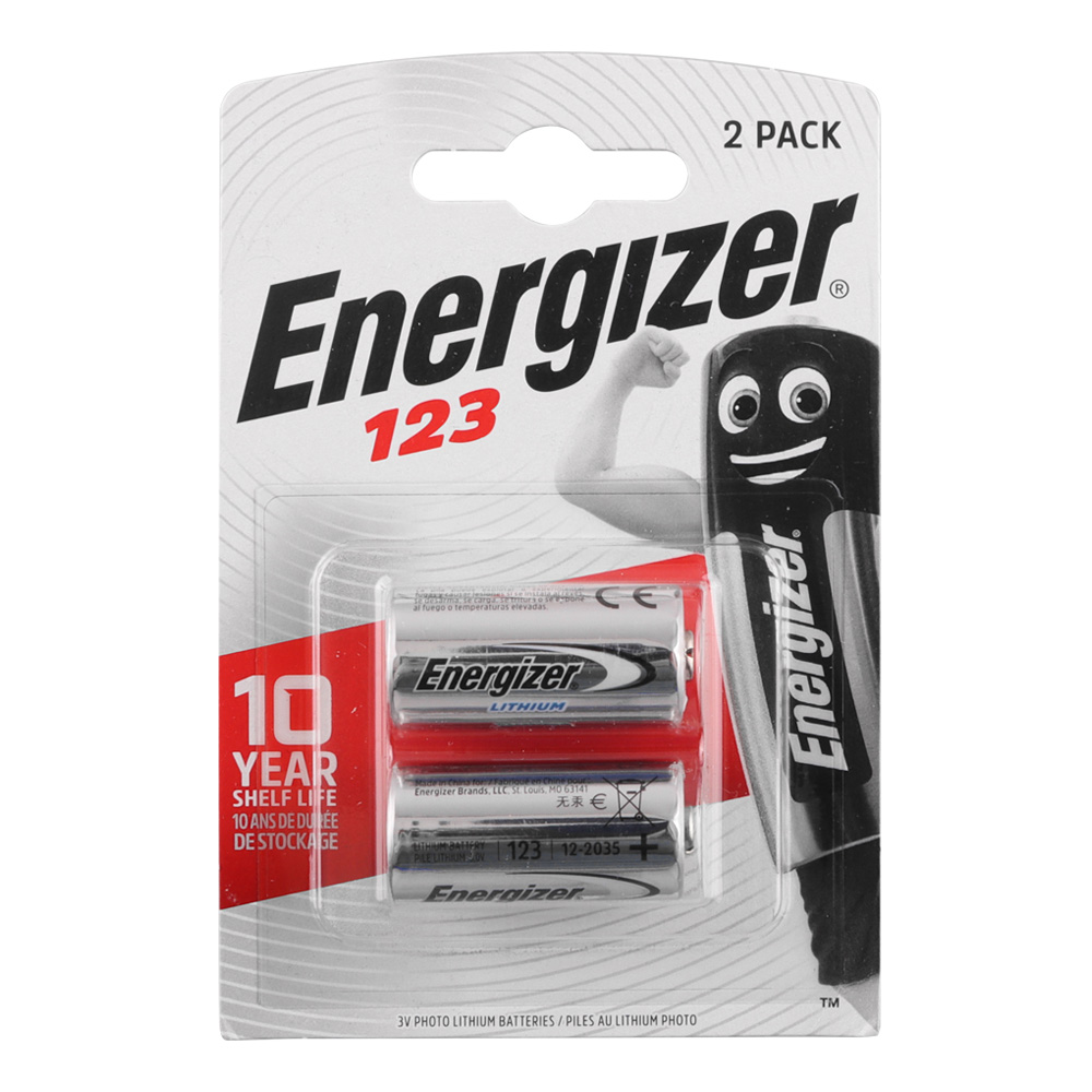 ENERGIZER ΜΠΑΤΑΡΙΕΣ ΦΩΤΟΓΡΑΦΙΚΗΣ ΛΙΘΙΟΥ CR123 3V 1500mAh Li-ion 2/BLISTER