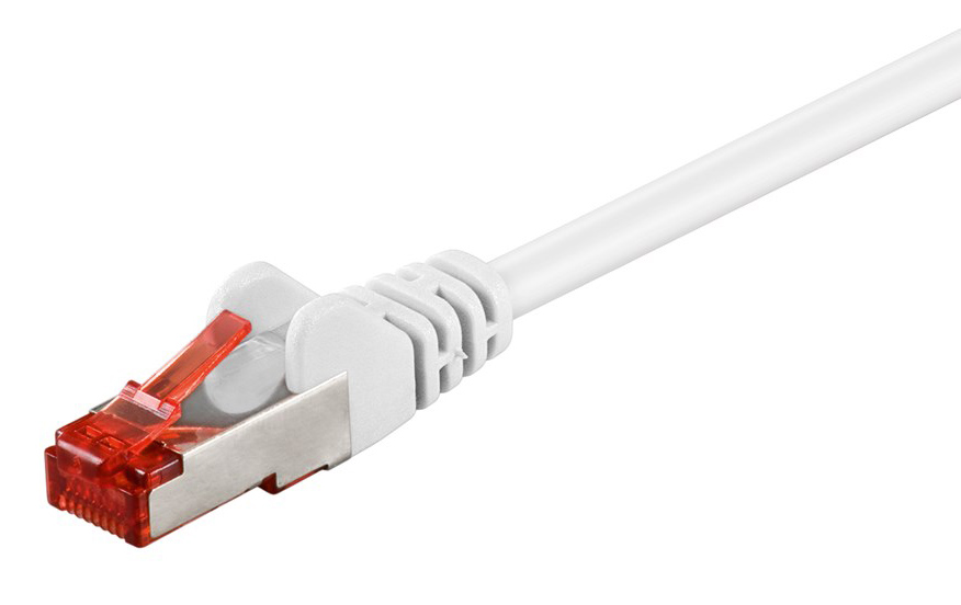 GOOBAY καλώδιο δικτύου 93217, CAT 6 S/FTP, copper, 250MHz, 0.25m, λευκό