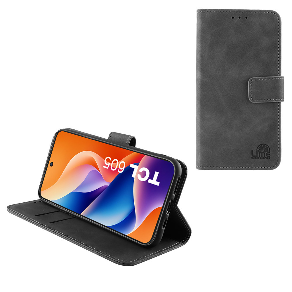 LIME ΘΗΚΗ TCL 605/60 SE 6.67" ESSENTIAL MAGNET BOOK STAND CLIP GREY