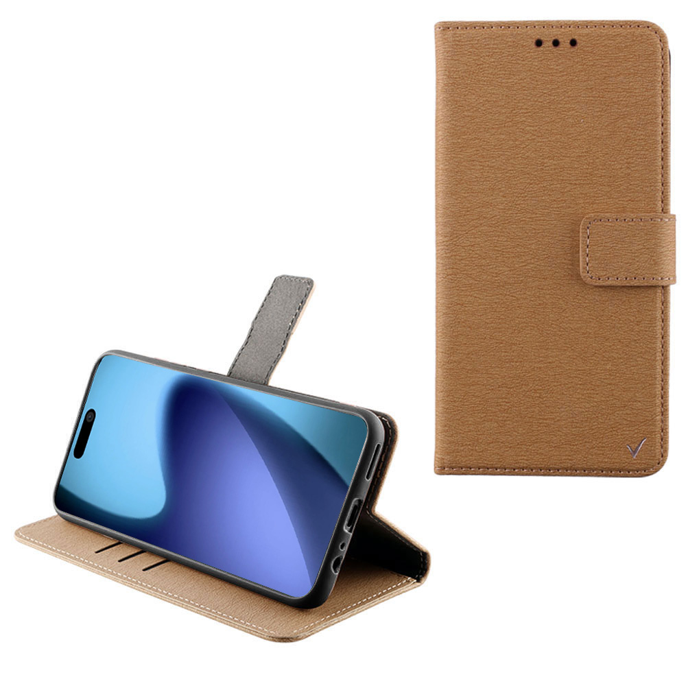 VOLTE-TEL ΘΗΚΗ IPHONE 17 PRO ΜΑΧ 6.9" ALLURE MAGNET BOOK STAND CLIP GOLD