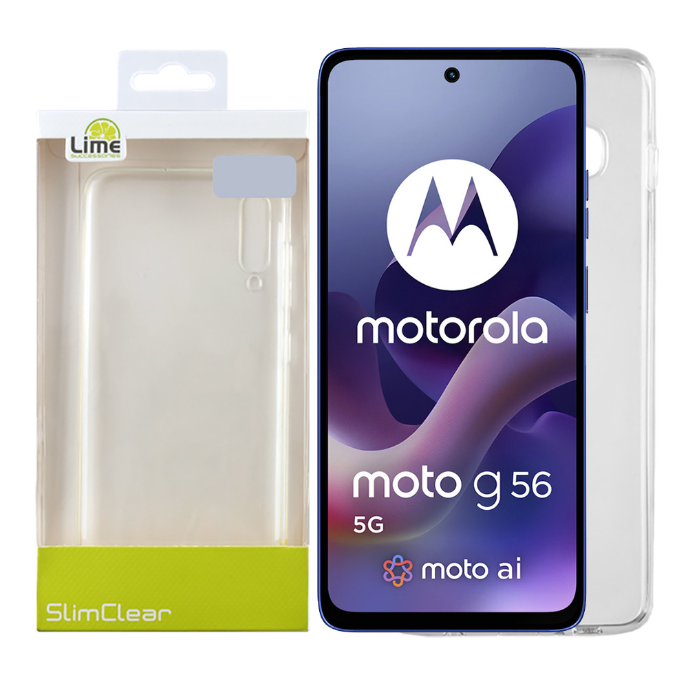 LIME ΘΗΚΗ MOTOROLA MOTO G56 5G 6.72" SLIMCLEAR TPU CAMERA GUARD ΔΙΑΦΑΝΗ
