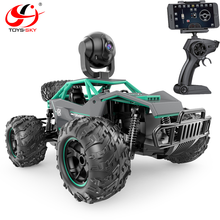 ToySky Sprint R/C Τηλεκατευθυνόμενο Off-Road Αυτοκίνητο 1:14 με Κάμερα FHD 1080P WiFi 30KM/H (Green-Gray)