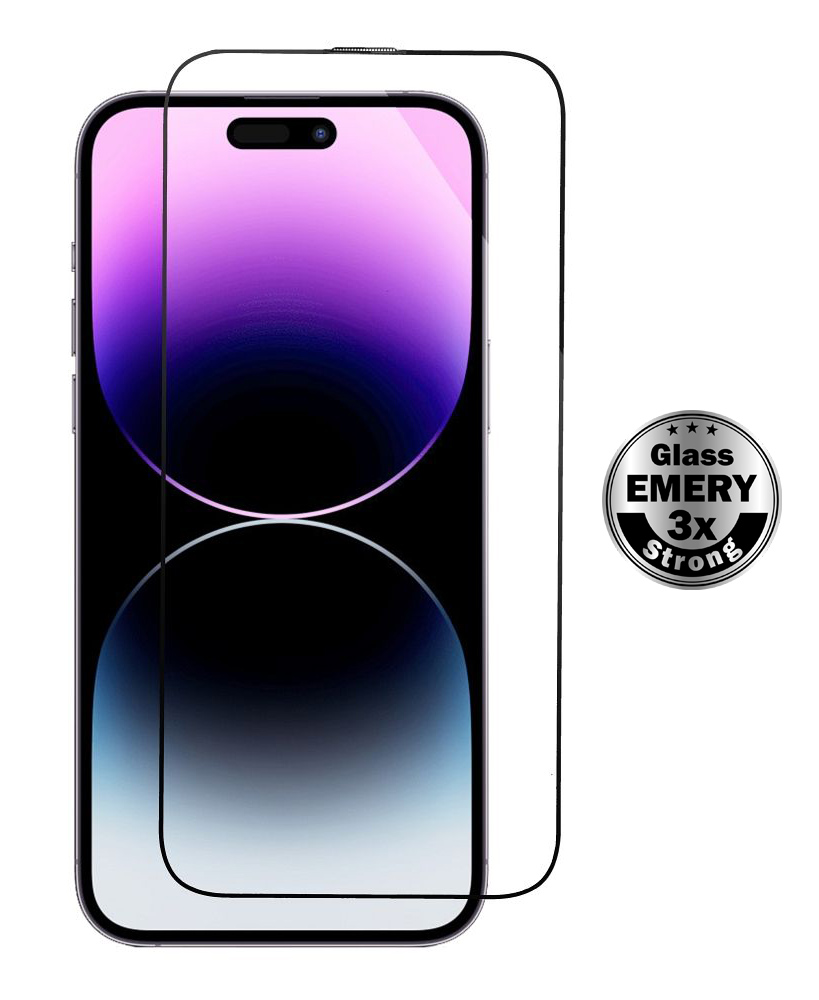 POWERTECH tempered glass Emery 5D TGC-0761 για iPhone 15 Plus, full glue