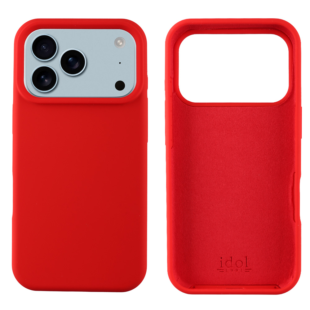 IDOL 1991 ΘΗΚΗ IPHONE 17 PRO MAX 6.9" VELVET ELITE TPU 4 SIDE CAMERA GUARD RED