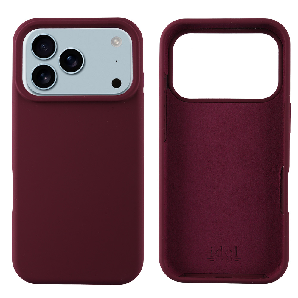 IDOL 1991 ΘΗΚΗ IPHONE 17 PRO MAX 6.9" VELVET ELITE TPU 4 SIDE CAMERA GUARD BURGUNDY