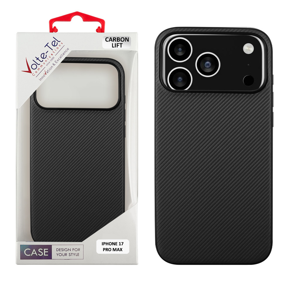 VOLTE-TEL ΘΗΚΗ IPHONE 17 PRO MAX 6.9" CARBON LIFT CAMERA GUARD PROTECTION BLACK
